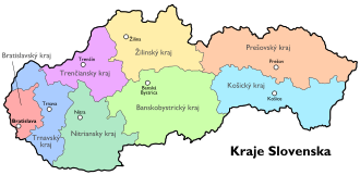 Kraje na Slovensku